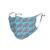 Comfortable Windproof mask,Fluffy Sparrow Figures With Ornamental Ethnic Floral Design On Polka Dotted Backdrop,Printed Facial decorations for adult