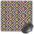 Mouse Pad Gaming Functional Abstract Thick Waterproof Desktop Mouse Mat Geometric Pattern with Inner and Outer Square Shaped Figures Artful Graphic Print,Multicolor Non-slip Rubber Base