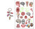 SLP Trinket Key Chain Anatomy Temporary Tattoo