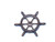 Hampton Nautical Antique Copper Ship Wheel Paperweight, 4", Copper