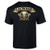 Lacrosse Skull Crossbones Badge Short Sleeve Tee Shirt
