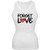 Forget Love White Juniors Soft Tank Top - Small