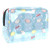 Yellow Pink White Pig Blue Plaid Pattern cosmetic bag 7.3x3x5.1in Cosmetic Makeup Case Beauty Bag Cosmetic Bag for Women Tote Yellow Pink White Pig Blue Plaid Pattern cosmetic bag 7.3x3x5.1in Cosmetic Makeup Case Beauty Bag Cosmetic Bag for Women Tote