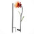 The Lakeside Collection Solar Lily Garden Stake for Outdoors - Floral Light Accent - Orange