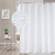Beneyhome Solid White Shower Curtain, 72x84 Inches Extra Long Waffle Shower Curtain Liner Heavy Duty Fabric Shower Curtain for Bathroom, Hotel Quality, Water Resistant  and  Machine Washable