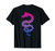 Bisexual Japanese Dragon Bi Pride Flag Colors Back Design T-Shirt