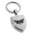 Tioneer Stainless Steel Athena Greek Goddess of Wisdom Shield Keychain Keyring