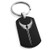 Tioneer Black Stainless Steel Rise of The Valkyrie Dog Tag Keychain Keyring