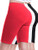 Design by Olivia Women's Basic Solid Cotton Active Yoga Biker Shorts 3PACK - Black/White/Ruby Red L