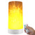 Lixada Led Flame Effect Light 3 Modes USB Rechargeable Flame Table Lamp Waterproof Flickering Flame Lantern for Home Party Camping Bar-Optional-