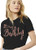 Birthday Tees for Women - Rose Gold Modern Its My Birthday T-Shirt - X-Large - Black Tee-Md ItMyBdy RG- Blk/XL