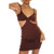 Women Cut Out Dress Y2k Summer Sexy Halter Neck Sleeveless Backless Knitted Bodycon Dress Red S Women Cut Out Dress Y2k Summer Sexy Halter Neck Sleeveless Backless Knitted Bodycon Dress Red S