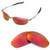 Walleva Replacement Lenses for Oakley Whisker Sunglasses - Multiple Options Available -Fire Red Mirror Coated - Polarized-