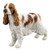 Veronese Design Unicorn Studios WU76907AA Cocker Spaniel Dog Sculpture - White  and  Red