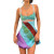 Women Sexy Halter Mini Dress Y2K Sleeveless Backless Bodycon Dress Summer Beach Party Sundress E-Girl Streetwear