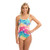 Dolfin Women's Uglies Double Strap Back One Piece Swimsuit (Rainbow Drop, 28)