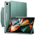 ESR Trifold Case Compatible with iPad Pro 12.9 Inch 2021 -5th Generation-, Translucent Stand Case with Clasp, Auto Sleep and Wake, Pencil 2 Wireless Charging, Ascend Series, Forest Green