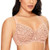 DOBREVA Women's Unlined Lace Minimizer Bra Plus Size Underwire Full Coverage Cream Coffee 38E