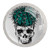 -4Pack- Crystal Glass Cabinet Knobs Multi Design Drawer Knobs Pulls for Dressers Wardrobes Bedside Table Nightstand Bookcase Skull Cactus
