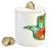Ambesonne Hamsa Piggy Bank, Middle Hamsa with Defense of Evil Eye Theme, Printed Ceramic Coin Bank Money Box for Cash Saving, Green Red