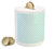 Ambesonne Modern Piggy Bank, Soft Colored Skewed Bold Stripes Lines Contemporary Style Simplistic Design, Printed Ceramic Coin Bank Money Box for Cash Saving, Pale Blue White