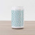 Ambesonne Cartoon Cola Can Shape Piggy Bank, Doodle Style Spots on a Pale Blue Background Boys Pattern, Ceramic Cola Shaped Coin Box Money Bank, 4.5" X 2.5", Pale Blue White