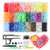 MSDADA Snaps Buttons and Snap Pliers, 400 Sets 24-Colors T5 Plastic Buttons, No-Sew Starter Snap Fasteners Kit for Sewing, Crafting, Clothing,Diaper and Bibs