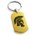 Tioneer Gold Plated Stainless Steel Gladiator Emblem Dog Tag Keychain Keyring