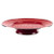 Enamelware - Red on Red Texture Pattern - 12.5 Inch Cake Plate