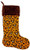 Disney Parks Hidden Mickey Cheetah Print Holiday Stocking
