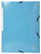 Exacompta 948212 A3 3-Flap Folder with Elastics - Assorted