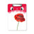 Simplicity Red Flower Art Painting Corn Mouth Clipboard Folder File Pad Backing Plate A4