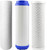 Universal Replacement Filter Cartridges, Set For Reverse Water Filter System Stage 1, 2 and 3. 5 Stage Reverse Osmosis Filter Replacement Set