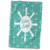 3dRose Russ Billington Tile Designs- Nautical Whimsy - Anchors Aweigh- Nautical Anchors and Ships Wheel Design- not embossed - 15x22 Hand Towel -twl-311160-1-