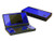 Blue Chrome Mirror Vinyl Decal Faceplate Mod Skin Kit for Nintendo DSi -DSi- Console by System Skins