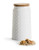 Sagaform 5017745 Stoneware Storage Jar with Oak Lid Large White