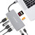 USB C Hub 8 In 1 - Type C Hub with Ethernet Port, 2 USB 3.0 Ports, 1 USB 2.0 Ports, SD/TF Card Reader, 4K USB C to HDMI, USB C Power Delivery, Portable for Mac Pro and Other Type C Laptops(Space Gray)