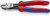Knipex Tools 74 02 200 T BKA 8" High Leverage Diagonal Cutters, Tether Attachment-Comfort Grip,