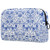Inhomer Cosmetic Bag for Women Chinese Blue Flower Pattern Travel Makeup Case Handy Pouch Organizer Toiletry Bag Gifts