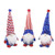3PC Patriotic Gnome Plush Decoration Standing Figurine Decor Gift, Handmade Elf Scandinavian Tomte Household Ornaments, Independence Day/Flag Day /Memorial Day/ Veterans Day Dolls