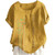 Summer Womens Cotton Linen T-Shirt Casual Fashion Button Tops Short Sleeve Crewneck Tunic Comfy Soft Loose Blouses Tee