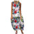Summer Dresses for Women Sleeveless Hawaiian Floral Printed Beach Dress Casual Plus Size Baggy Crewneck Long Maxi Dress