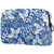Inhomer Cosmetic Bag for Women Blue Holly Leaves Travel Makeup Case Handy Pouch Organizer Toiletry Bag Gifts Inhomer Cosmetic Bag for Women Blue Holly Leaves Travel Makeup Case Handy Pouch Organizer Toiletry Bag Gifts