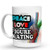 Makoroni - PEACE LOVE FIGURE SKATING - 11 Oz. Unique Ceramic Coffee Cup, Coffee Mug