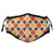 Reusable Face Shield Mouth Scraf Autumn Leaves Themed Clover Figures Lattice On Ethnic Bohemian Style Pattern