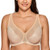DELIMIRA Women's Full Coverage Unlined Sheer Underwire Minimizer Bra Beige 40D