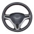 Bioeon Hand Sew Black PU Artificial Leather Car Steering Wheel Cover for Honda Jazz 2008 2009 2010 2011 2012 2013 2014 City 2009-2013 Insight 2010 2011 2012 Car Parts Interior Accessories