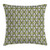 Ambesonne Panda Throw Pillow Cushion Cover, Geometrical up and Down Panda Pattern Daisy Flowers Funny Bears, Decorative Square Accent Pillow Case, 18" X 18", Pistachio Green White Black