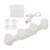 Leeofty 4 Bulb LED Mirror Lights USB Rechargeable Cordless Vanity Makeup Lights Brightness Color temperature Adjustable