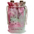 3dRose Beverly Turner Valentine Design - Hearts on String, Happy Valventines Day, Pink - Wine Bag -wbg-108480-1-